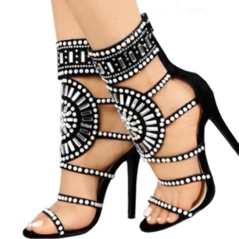 Rhinestone Embellished Heels - Picture 1 of 6